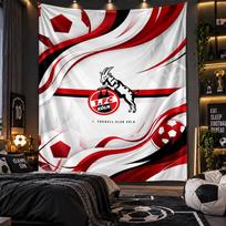 Sieninis gobelenas FC Köln spaudinio audinys svetainei, miegamajam, namų dekoravimui 130cmx150cm