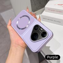 For Huawei Pura 90 80 70 Pro Plus Max Case New Lychee Pattern CD Magnetic Ring Ultra-Thin Cover For Pura 80 70 Ultra Funda Huawei Pura 70 Pro+ violetinė