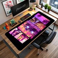 Grand Theft Auto Customized Name Mouse Pad Gaming Laptop Mouse Pad Office Mouse Mats Non-Slip Rubber Bottom Computer Decor Item Office Use 40cmx90cm
