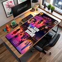 Grand Theft Auto Customized Name Mouse Pad Gaming Laptop Mouse Pad Office Mouse Mats Non-Slip Rubber Bottom Computer Decor Item Office Use 40cmx90cm