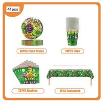 Game P-Plants vs Z-Zombies Birthday Party Disposable Tableware Balloon Background Decoration Children Party Supplies Props Gifts Other
