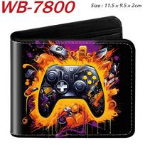 Game Controller Wallet Short Colorful Print Bifold Card Holder Portable Coin Purse Fun Gamer Gift 1pcs 11.5x9.5x2cm