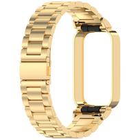 Steel Stainless Xiaomi Watchband For Mi Band 9 Active Metal Strap Case Protector For Redmi Band 3 Bracelet Protective Cover auksas