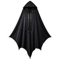Vyriškas velnio Helovino kostiumas Ilgas apsiaustas vakarėliui, Cosplay, namams One Size juoda