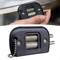 Handheld Edge Skate Ice Blade Sharpener Grindstone Sharpening Stone Tool Matches the image gray