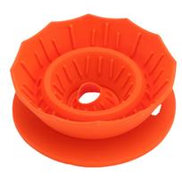 Pour Over Coffee Dripper Food Grade Silicone Folding Portable Hand Brewed Coffee Filter Gray oranžinė