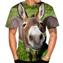 Juokingi Asilo Marškinėliai Gyvūnas 3D Spausdinimas Vyras Moteris Streetwear Laisvalaikio Trumpomis Rankovėmis Marškinėliai Per dydį Harajuku Vaikas Viršus Marškinėliai Drabužiai L black
