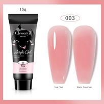 UV Kietas Nagų Priauginimo Gelis, 15ml - Greitas Krištolinis Gelis Greitam Padengimui pink