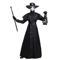 Helovino maro gydytojo pelerinas pelerinas chalatas kostiumas snapo kaukė steampunk kamuolio kostiumas XXXL black