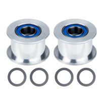 3D Printer Idler Pulley Bore Durability Metal Smooth Belt Idler Pulley High Precisions Bearings for Stable 3D Printing gray
