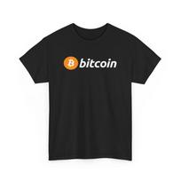Bitcoin BTC Crewneck Heavy Cotton Shirt Cryptocurrency Tee Blockchain Apparel 4XL black