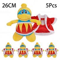 5 Pcs/Lot Anime Kirby Plush Doll Playthings Cute And Charming Star Kirby Swimming Sword Bread Kirby Collection Xmas Birth Date Present designed for gray