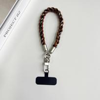 Kūrybiški rankų darbo mobiliųjų telefonų dirželiai, apyrankės, trumpos virvelės, perlų papuošalai, pakabukai, saugos nuo praradimo virvelės Polyester / Nylon gray