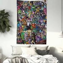 JoJos Bizarre Adventure Anime Theme Tapestry Fans Support Wall Hanging Aesthetic Wall Decor for Dorm Bedroom Perfect Gift 150x100cm(60x40in)