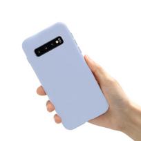 Telefono dėklas Samsung Galaxy S10 Plus S10E S 10 Plus S10 e S10Plus Dėklas Dangtelis Itin plonas matinis Minkštas buferis Silikoniniai telefono dėklai Samsung S10 violetinė
