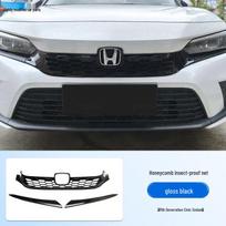 Honda 11th Gen Civic Honeycomb Insect Net Modified Grille Trim gray