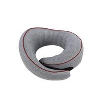 U-Shaped Memory Foam Neck Pillow for Travel, Office, and Home Naps gray