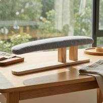 Stalinė lyginimo lenta Kompaktiška ant stalo Nešiojama skalbyklai, Solid Wood Long white