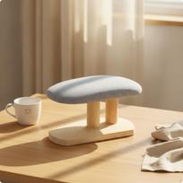 Stalinė lyginimo lenta Kompaktiška ant stalo Nešiojama skalbyklai, Solid Wood beige