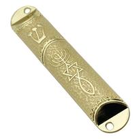 Aliuminio palaiminimo mezuzos dėklas durims Metalo mezuzos žydiška dovana/žydiški dekorai beige