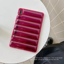 Tablet Case For Samsung Tab A9+ S9 S8 S7 Plus FE A8 A7 S6 Lite Cover Cases Clear Soft Silicone Down Jacket Air Bag Shockproof Tab S7 rožinė raudona spalva