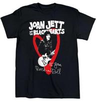 Vtg Joan Jett In Tour Heavy Cotton T Shirt S-5XL Black Unisex T-Shirt L red
