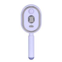 Rechargeable Steams Hair Straightener with Water Spray Essential Oil Atomized Hair Brush Electric Spray Air Cushion Massage Comb violetinė