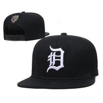 Detroit Tigers beisbolo kepurė vyrams moterims Siuvinėta Reguliuojamo dydžio Platus kraštas Visasezoninė sportinė kepurė Adjustable black