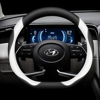 Odinis automobilio vairo užvalkalas Hyundai Tucson Nx4 Santa Fe Mx5 Elantra N Palisade Creta Grand Kona 2024 2025 Priedai