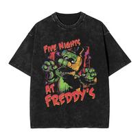 Springtrap Sat In Chair Five Nights At Freddy's Men T Shirts Awesome Tee Shirt Short Sleeve O Neck T-Shirts Cotton Summer Tops S black