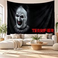 Terrifier Art the Clown Wall Tapestry Home Decor Hanging Cloth Art Background Tapestry for Bedroom 180cmx230cm