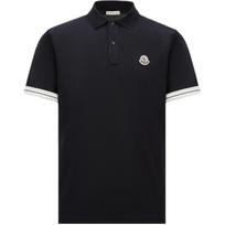 Moncler Polo Shirt Men's Dark Blue K10918A0002789ALK77X 2XL black