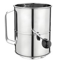 Stainless Steel Fine Meshes Flour Strainer with Agitator for Quick Sifting Flour Sifter Rustproof Kitchen Tool 5