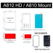 For 70mai 4K Dash Cam A800s Accessory Set Static Sticker Sticker Static Stickers Suitable for 70mai Car DVR A810 Mount