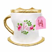 Arbatos vakarėlio apranga Arbatos puodeliai Žaidimo kostiumas Maisto stiliaus tema Helovino kostiumų rinkinys Cosplay renginys Cup Cover S-M pink
