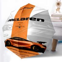 Spausdintas M-McLaren logotipas Sulankstomas skėtis, Lauko, Laisvalaikio ir Kelioninis skėtis, Patvarus skėčio audinys, Gimtadienio ir Šventės dovana Three-fold umbrella