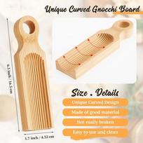Unique Curved Gnocchi Board Paddle, Unique Curved Design For Handmaking Italian Gnocchi Pasta Wall-Mounted With Handle A1 beige