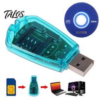 USB Mobiliojo Telefono Standartinės SIM Kortelės Skaitytuvas Kopijuoklis Klonuotojas Įrašymo Įrenginys SMS Atsarginė Kopija GSM/CDMA+CD black