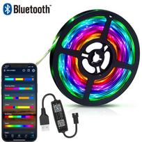 RGBIC WS2812B LED juostinė lemputė RGB 5050 Bluetooth valdymo lanksti lempos juostos diodas, skirtas kambario Kalėdų atostogų vakarėlio šviesoms RGBIC 2812B IR BT-4m