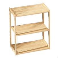 Medienos laikymo lentyna Stalo knygų lentyna Prieskoniai darbalaukio organizatorius Stalinė ekrano lentyna vyrams 3 Layer beige