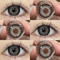 Kosmetika Spalvoti kontaktiniai lęšiai 1 pora Cosplay raudonos spalvos lęšiai Anime mėlyni Kontaktai Korėjos lęšiai Big Eye Lens Mėlyni lęšiai gray