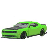 1:32 mastelio Dodge Challenger SRT Hellcat Redeye žaislinis automobilis Super Sport modelis Metalinis transporto priemonės modelis Miniatiūrinis su garsu ir šviesa Kolekcija Dovana Vaikui žalia