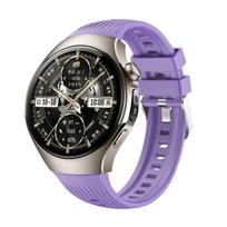 Silikoninis dirželis Huawei Watch 5 46mm apyrankei, minkštos gumos apyrankė Huawei Watch 5 42mm išmaniajam laikrodžiui Huawei Watch 5 46mm gray