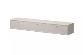 Tv Set Wall Mounted Lorini 200 Cm - Cashmere / Gold Handles