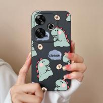 Phone Case For Poco F6 Pro Lovely Bear Back Cover For Xiaomi Poco F 6 Soft Liquid Silicone Models 24069PC21G Camera Protectors Poco F6 black