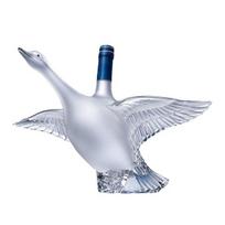 Goose Bird Shape Whiskey Decanter, 3D Glass Animal Liquor Bottle for Bar Display, Art Wine Dispenser for Home Gift C white