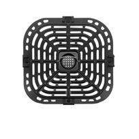 Easy To Clean Square Air Fryer Grill Pan Round Non-Stick Crisper Basket Black No BPA Air Fryer Mat Air Fryer Accessories black
