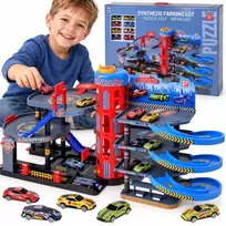 Huge PARKING GARAGE - elevator, ramps, exits, movable elements + springs ZA6199