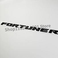 1 vnt. 3D ABS FORTUNER raidės emblemos lipdukai Toyota Fortuner automobiliui Priekinis variklio dangtis Grotelės Bagažinės ženklelis Automobilio priedai trunk gray