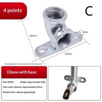 Pig Drinking Nozzle Automatic Water Feeder Food Grade Stainless Steel 1/2 Threaded for Home Pig Raising C gray